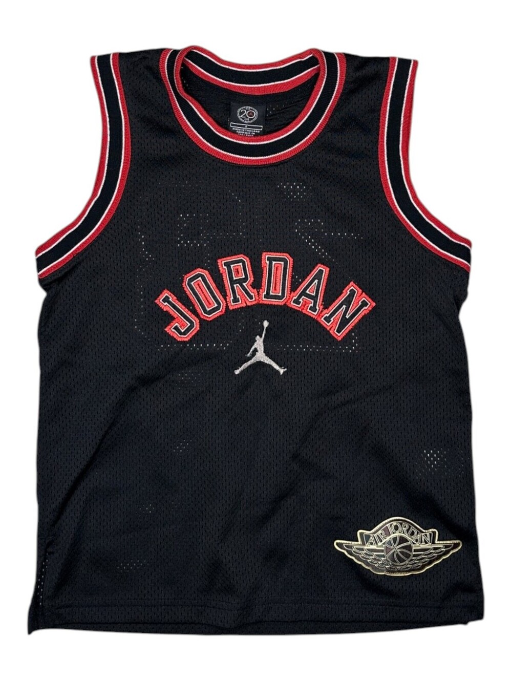 New Jordan Men's Basketball Jersey Size 6 Black Red